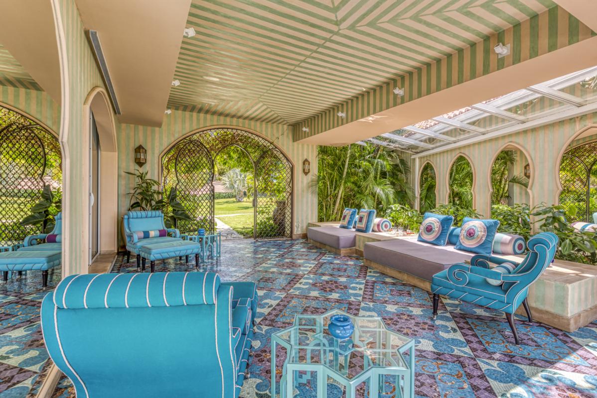 45 Location villa piscine vue mer Terres Basses Saint Martin_salon exterieur